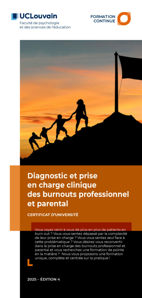 Certificat universitaire: Diagnostic et prise en charge clinique des burnouts professionnel et parental